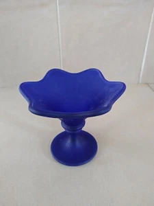 Kleine Schale Glas blau gebraucht - Bild 1 von 4