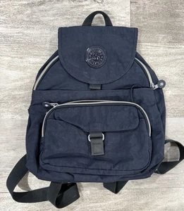 Borsa zaino piccola Kipling Signature Queenie blu navy - Foto 1 di 4