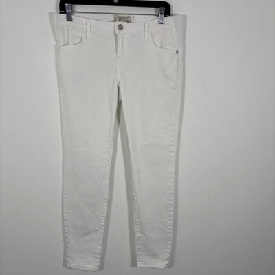 Current Elliot x Hatch Denim Jean 26 White Skinny Stiletto Sugar Maternity - Image 1 of 4