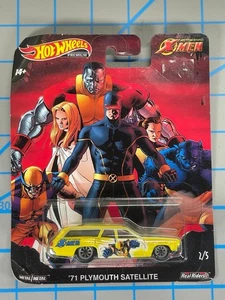Mattel Hot Wheels Premium Marvel X-Men '77 Plymouth Satellite Real Riders - Picture 1 of 2