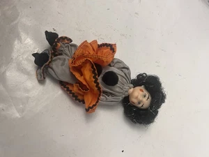 Small Clown doll pumpkin face Robin A Playmate Today a treasure no box - Picture 1 of 3