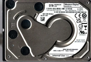 WD50NDZW-11A8JS1 S/N: WXC2D WESTERN DIGITAL 5TB THAILAND OCT 2021 - Picture 1 of 2