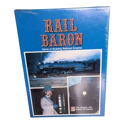 Avalon Hill Board Game Rail Baron 1977 Railroad Train Locomotive New Sealed - Image 1 of 4