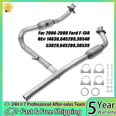 Left & Right Catalytic Converter For 2004-2008 Ford F-150 4.6L RWD 14636 53829 Foto 1 de 4