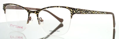 BETSEY JOHNSON Gypsy Rose BRN 棕色女式半猫眼镜 53-18-135 — 第 1/4 张图片