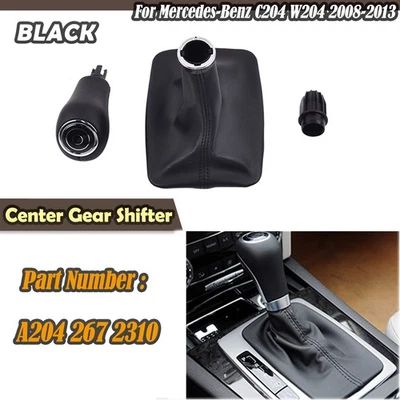 Para Mercedes Benz 2008-2013 2010 W204 C63 C350 AMG perilla de cambio de marchas con arranque negro Foto 1 de 4