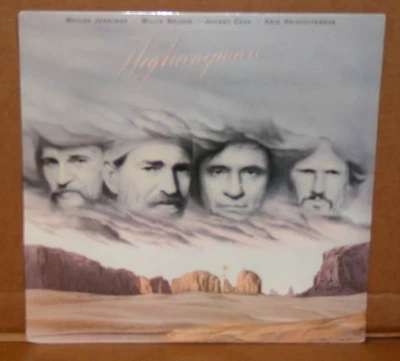 HIGHWAYMAN Джонни Кэш Вилли Нельсон Вэйлон Дженнингс новый запечатанный виниловая пластинка 1985 - Изображение 1 из 2