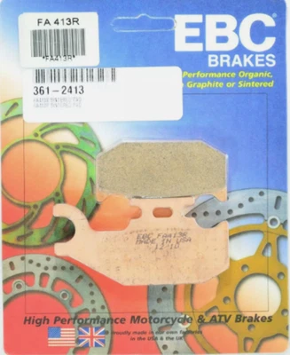 Pastillas de freno sinterizadas de larga duración 93-14 EBC FA413R serie R Honda Yamaha ATV Foto 1 de 4