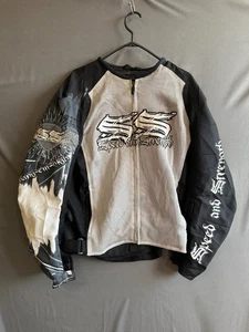 Speed and Strength Jacket mens Large Gray Motorcycle Biker Racing Grunge Moto GP - Picture 1 of 8