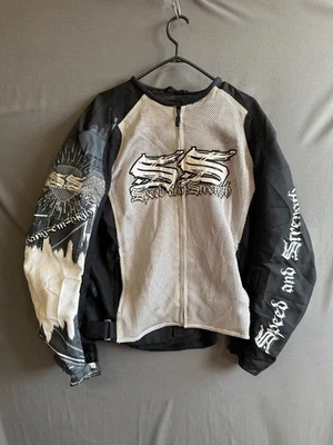 Speed and Strength Jacket mens Large Gray Motorcycle Biker Racing Grunge Moto GP - Image 1 of 4