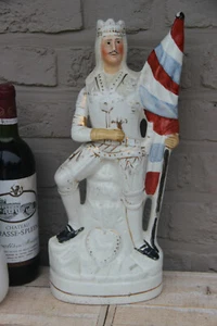 Antique STAFFORDSHIRE pottery Statue figurine George Rignold As Henry V - Picture 1 of 6