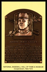 Cooperstown Hall of Fame Postcard Joe Kelley HOF Mint