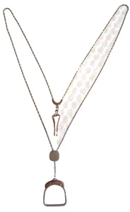 pOCKET WATCH SLIDE CHAIN ENGRAVED DON TIMEPIECE JEWELRY SWANK PAT PEND neocurio - Picture 1 of 10