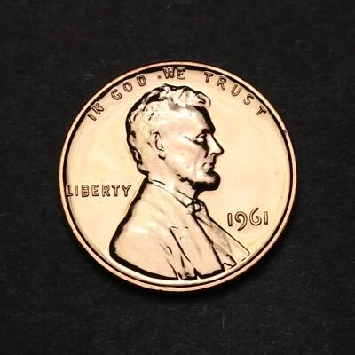 1961-P Proof Lincoln Memorial Cent WDDO-005 Double Die Variety (61-01) - Image 1 of 4