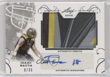 2016 Leaf US Army All-American Bowl Silver /35 Isaac Nauta #PA-IN1 Patch Auto
