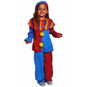 KINDER CLOWNKOSTÜM Karneval Fasching Zirkus Clown Kostüm Jungen Mädchen 122-128 - Bild 1 von 3