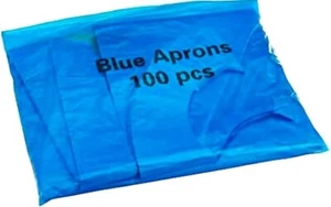 Hochwertige blaue Einwegschürzen Polyethylen PSA medizinische Küche wasserdichte Schürzen - Bild 1 von 3