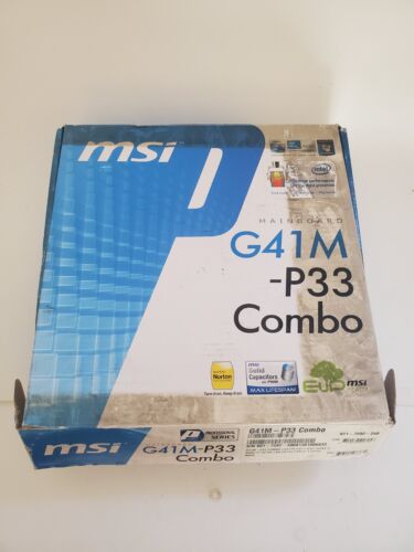 MSI MAINBOARD PROFESSIONAL SERIES G41M P33 COMBO