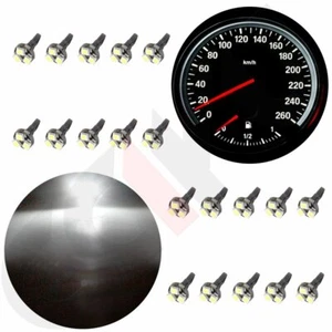 20X White T5 3SMD LED Speedometer Dash Gauge Side Light 74 2721 17 18 37 70 - Picture 1 of 8
