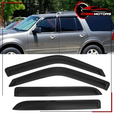 Deflector de viseras de ventana lateral para Ford Expedition 97-17 y Lincoln Navigator 98-17 Foto 1 de 4