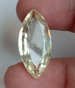 Top Quality Hessonite Garnet Marquise Gemstone Vintage Large Marquise 20 Carat - Picture 1 of 7