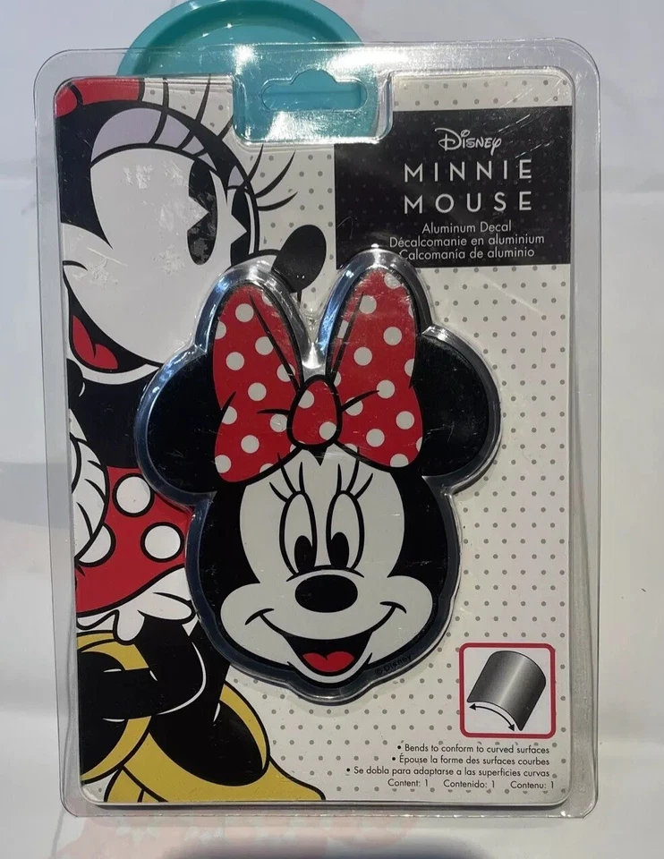 Disney Minnie Mouse Aluminum Decal Sticker 4" 1/4"
