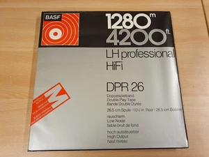 10" (26,50 CM) METAL REEL TAPE BASF DPR 26 IN ORIGINAL BOX #522 - Picture 1 of 3