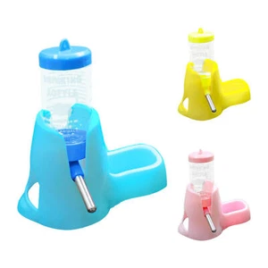 Water & Food Dispenser Cage Water Bottle Bite-Proof Rabbit Guinea Pig Hamster - Picture 1 of 14