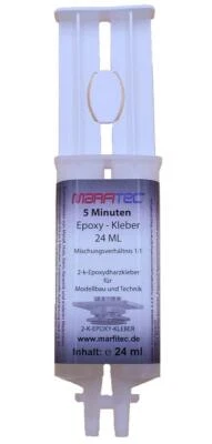 Marfitec 5-Minuten-Epoxy 24 ml Doppelkartusche RTU + Mischdüse - Bild 1 von 3