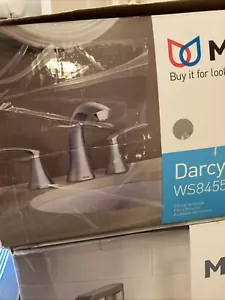 NEU MOEN Darcy 8" breite 2-Griff Badezimmer Wasserhahn in Chrom WS84551 - Bild 1 von 2