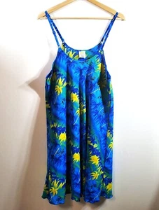 Rima Sommerkleid Karibik Motiv Gr. L ärmellos Strand Spaghettiträger - Bild 1 von 10