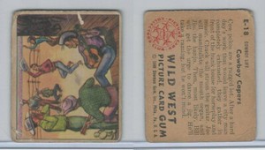 1949 Bowman, Wild West, #E-18 Cowboy Capers