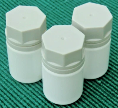 ★3x Mini-Kunststoffdose★Schraubdeckel★Rund★Praktisch für Kleinteile★Beschriftbar - Bild 1 von 3