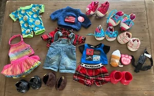 Build a Bear Clothes Shoes And Accessories Lot PJS Roller Skates Boots Star Wars - Picture 1 of 14