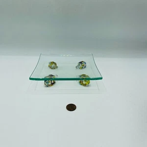 Prima Donna Glas Dreidel Schmuck Tablett Schale Judaica jüdisch Hannukah Kerze Tropf - Bild 1 von 7