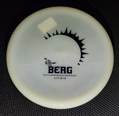 Kastaplast Berg K1 Glow 2022 Blue Stamp 172g NEW 211126 Putter Disc Golf - Image 1 of 4