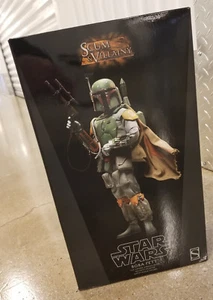 Figura de 12" Star Wars BOBA FETT SIDESHOW Scum Villainy 1/6o clon mandaloriano EE. UU. - Imagen 1 de 12