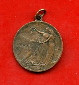 1906 - ITALIA - MEDAGLIA IN BRONZO  TUNNEL DEL SEMPIONE  "Ingenium et manus perf - Bild 1 von 2
