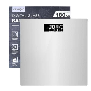 Premium Bathroom Scale Electronic Digital Glass Body Scales Gym Weight 180KG AU - Picture 1 of 14