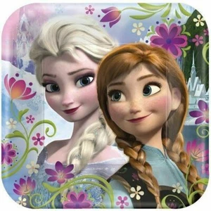 BULK DISNEY FROZEN PARTY PACK SUPPLIES FOR 16 PLATES CUPS + BONUS DECORATING KIT - Picture 1 of 7