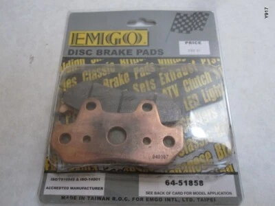 64-51858 1992-1993 HONDA CN 250 Helix EMGO Pastilla de freno de disco Honda 45105-443-762 Foto 1 de 4