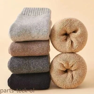 Mens Wool Socks Thick Thermal Hiking Warm Boots Heavy Duty Soft Cozy Socks 5Pack - Picture 1 of 12