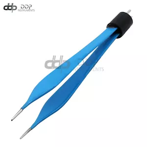 Bipolar Micro Adson Forceps Foot Activated ReUsable Electrosurgical EL-021 - Picture 1 of 3