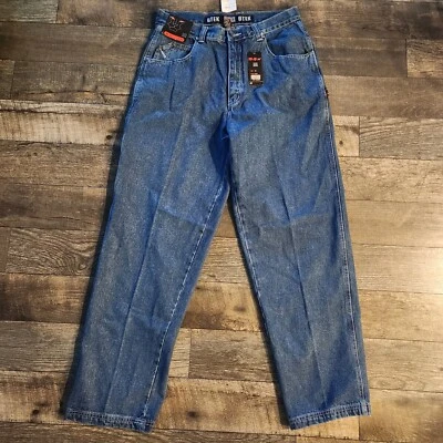 Vintage Deadstock DTEK Jeans Baggy Y2K Jeans Size 38x34 Hip Hop Skate  - Image 1 of 4