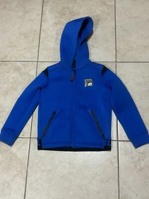 Russell Athletic Boys Full Zip Scuba Jacket Hoodie Blue Dri-Power 360 XS (4-5) - Image 1 of 4