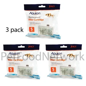 Aqueon Replacement Filter Cartridge Carbon Small 3 Count Each x 3 Pack - Picture 1 of 6