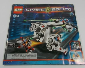 5983 Space Police Undercover Cruiser Lego nur Anleitung #867-8 - Bild 1 von 3