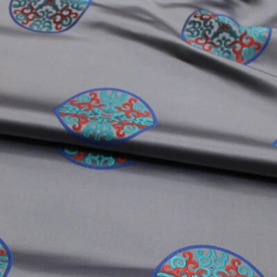 Chinese Tang Costume Brocade Jacquard Fabric Mongolia Dressmaking DIY 75*50cm - Image 1 of 4