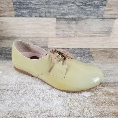 Birkenstock Saunders Womens Shoes Sz 6 Cloud Patent Leather Lace Up Oxfords - Image 1 of 4