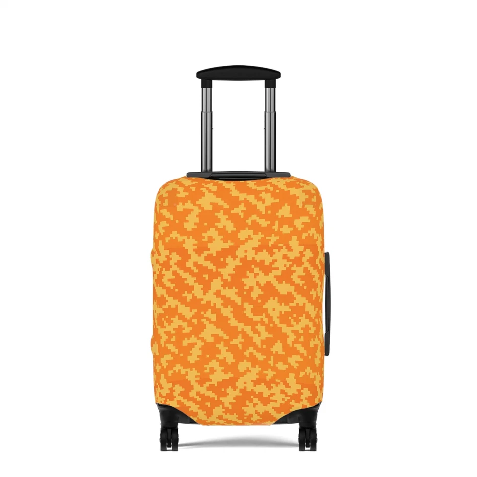 Funda de equipaje de camuflaje digital naranja brillante, protector elástico para maleta de viaje Foto 1 de 1